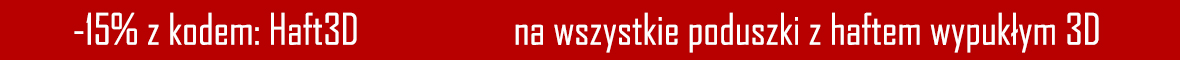 -15% poduszki z haftem